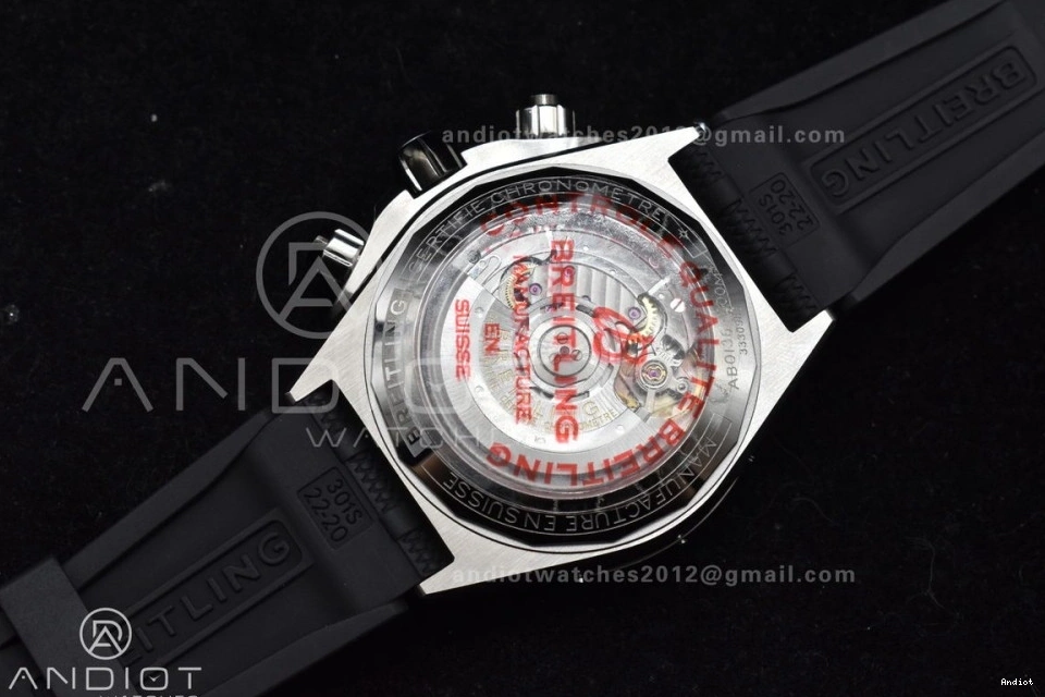 Dial Best 44mm Edition Green On B01 BLSF Robber Chronomat Bracelet 1:1 SS A7750 0113